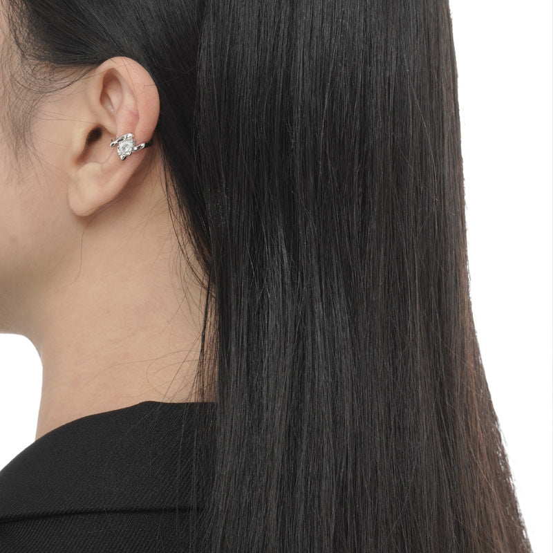 Manchette d'oreille solitaire CZ E1150, 1 pièce