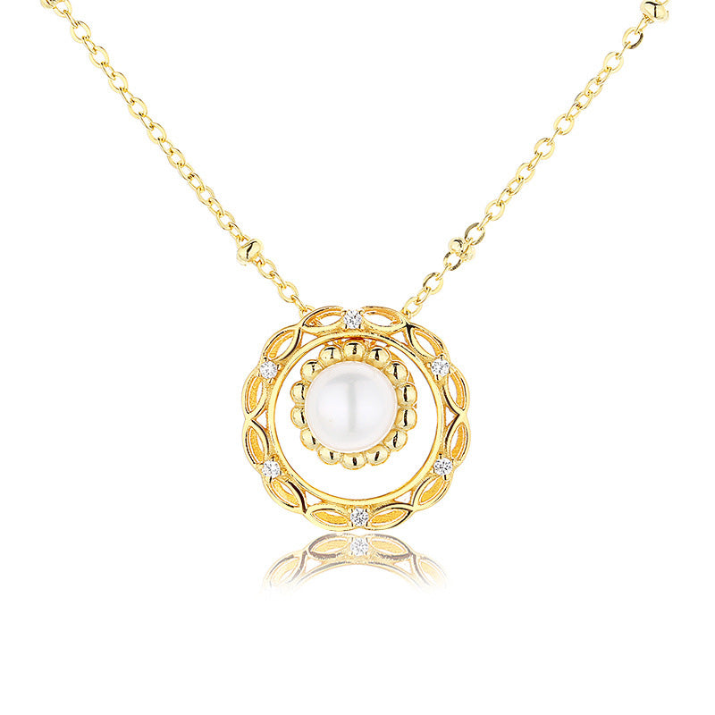 Collier guirlande de perles d'eau douce PN1017