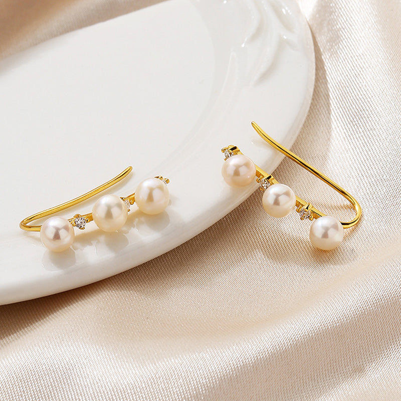 Boucles d'oreilles florales en perles d'eau douce PE1017