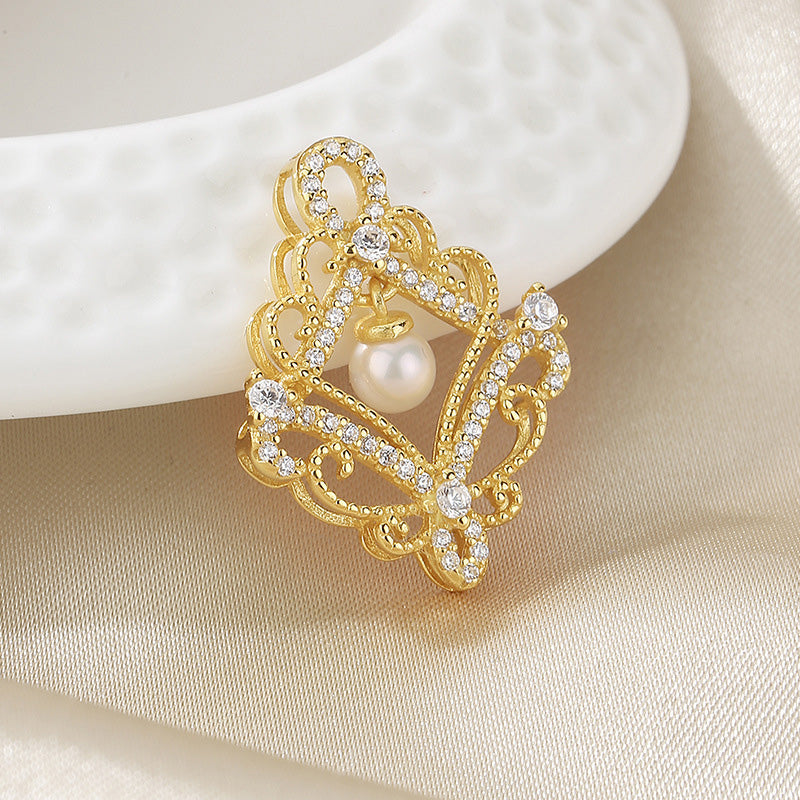 Pendentif floral en perles d'eau douce uniquement PN1021