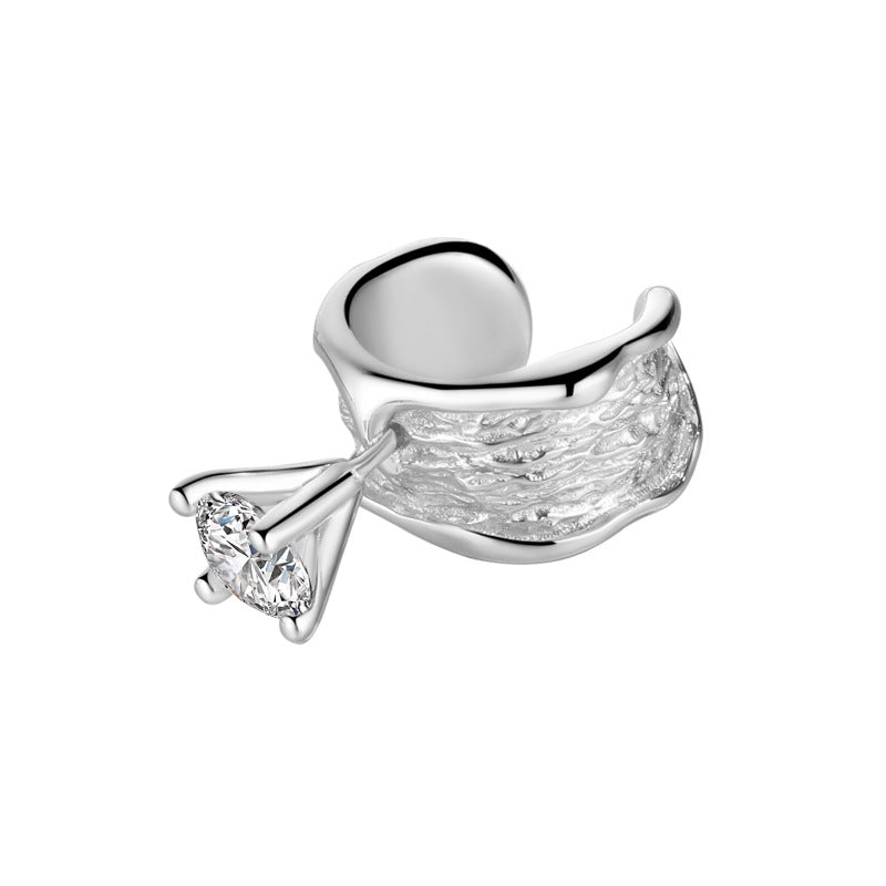 Boucle d'oreille texturée E1028 1 pièce