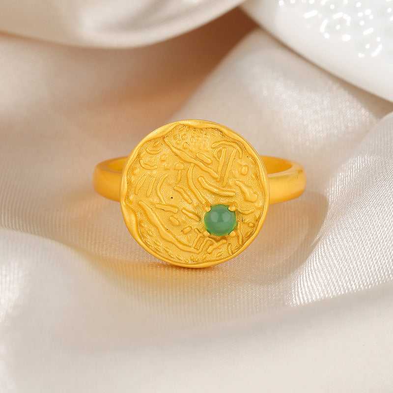 Bague disque perle d'eau douce RN1015