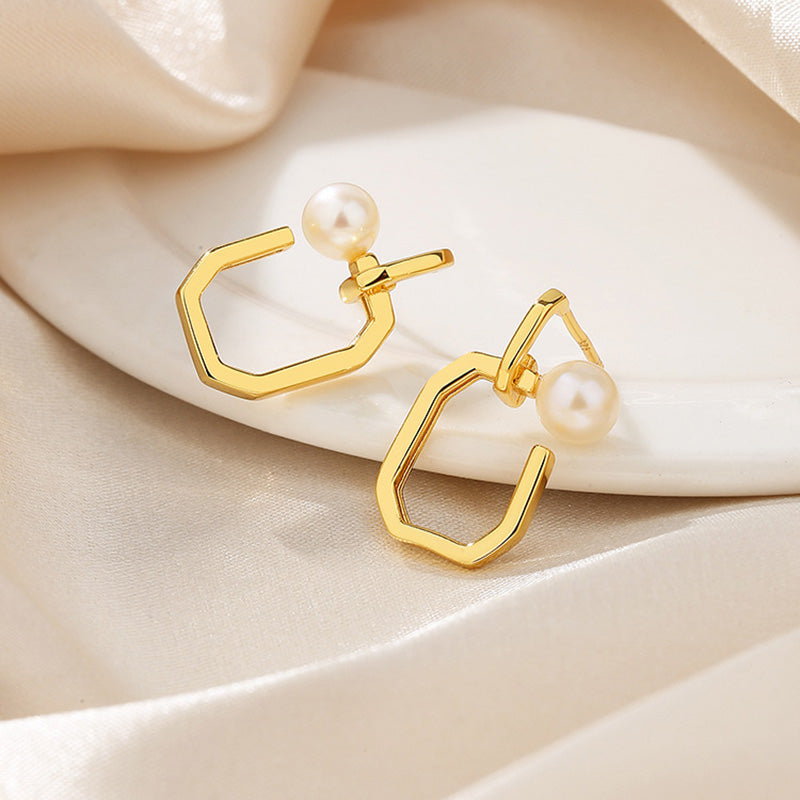 Boucles d'oreilles en fil de perles d'eau douce PE1041