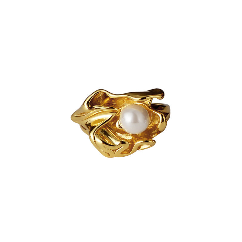 Bague Perle Fleur Impressionniste R1010
