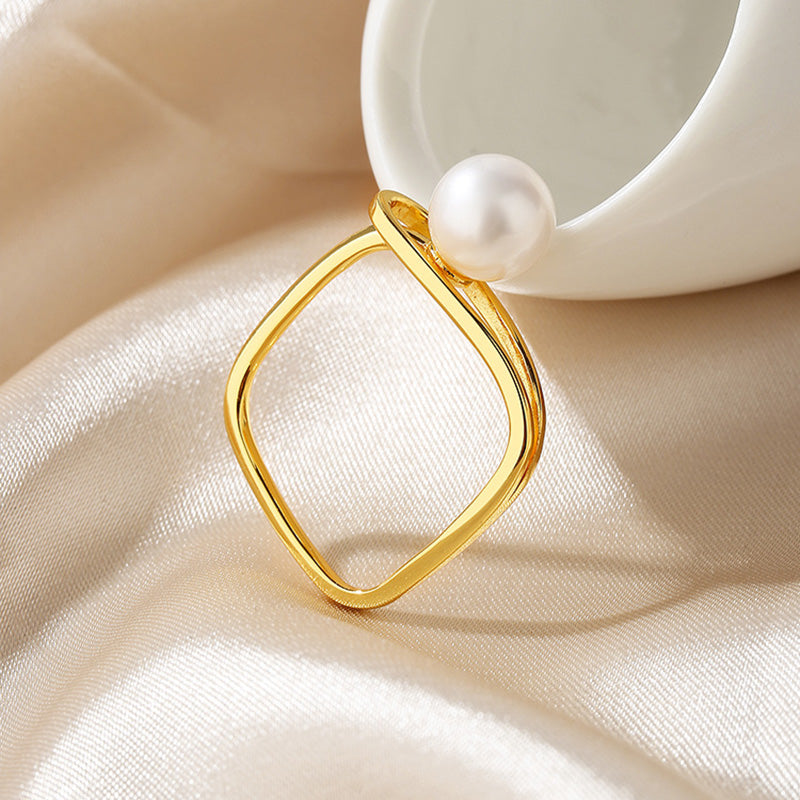 Bague fil de perles d'eau douce RN1014