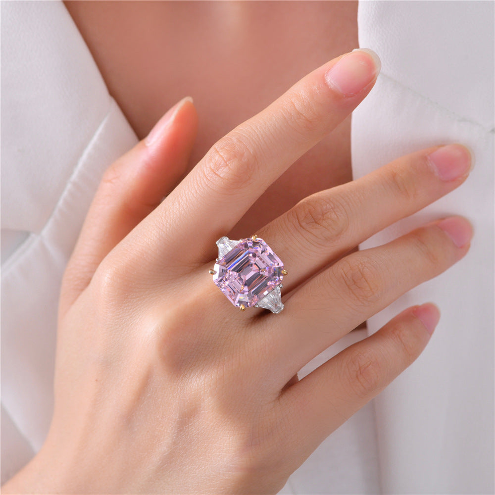 Bague de mariage fluorite morganite R0311