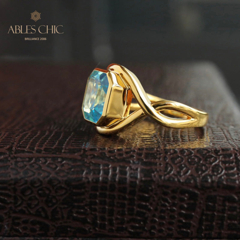 Bague Infini Topaze Bleue 5911