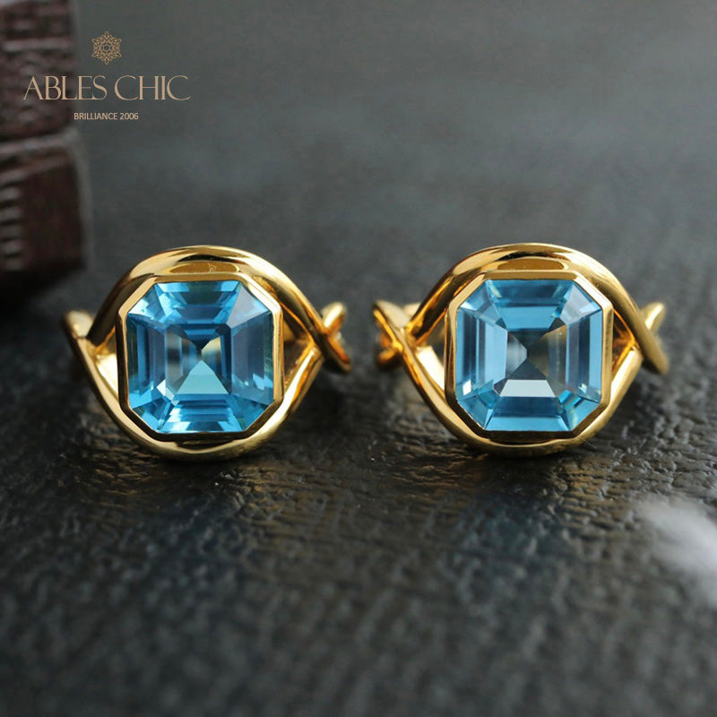 Bague Infini Topaze Bleue 5911