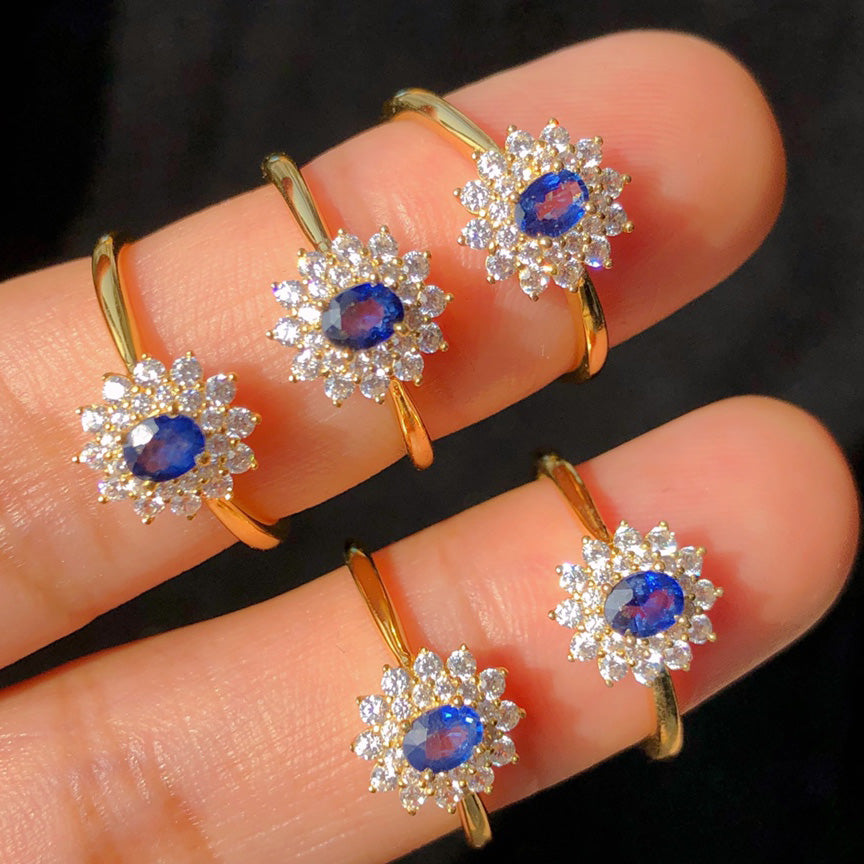 Bague Saphir Floral 5930