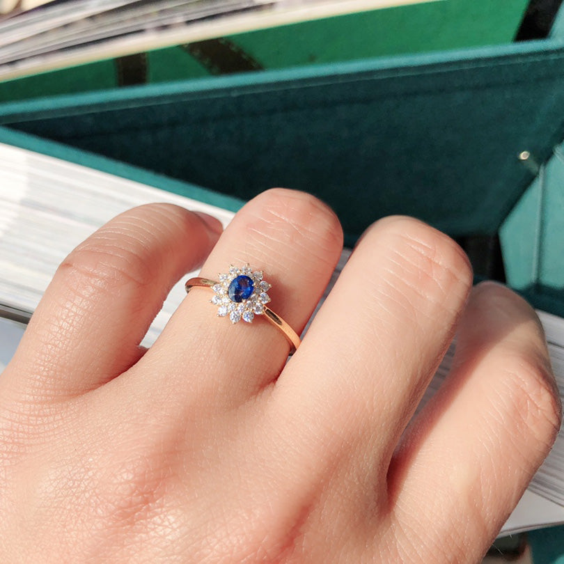 Bague Saphir Floral 5930