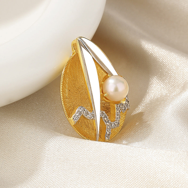 Pendentif impressionniste perle d’eau douce uniquement PN1007