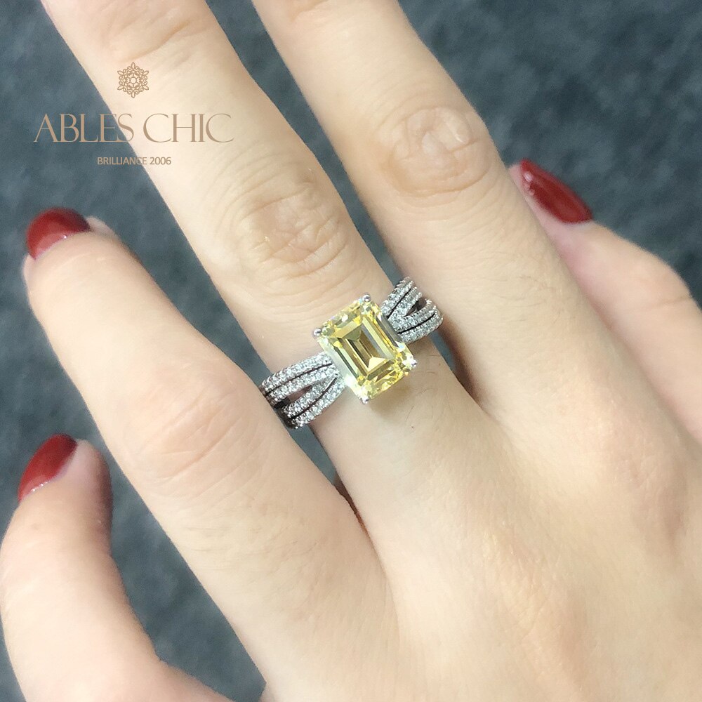 Bague en pierre précieuse citrine 5ct R0885