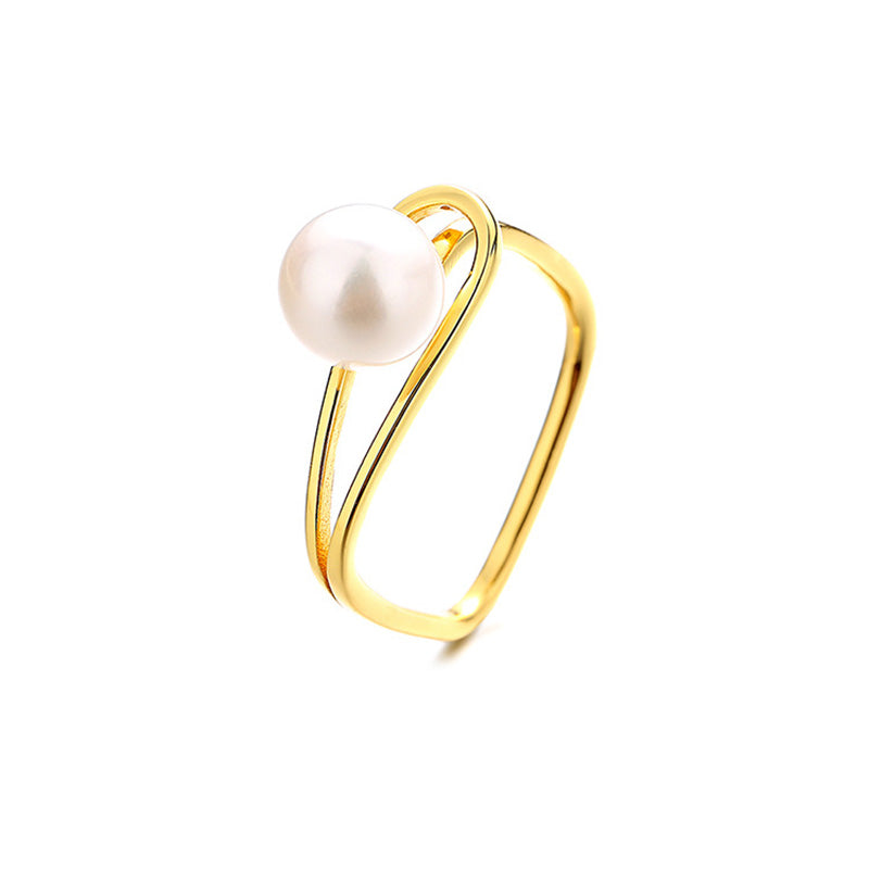 Bague fil de perles d'eau douce RN1014