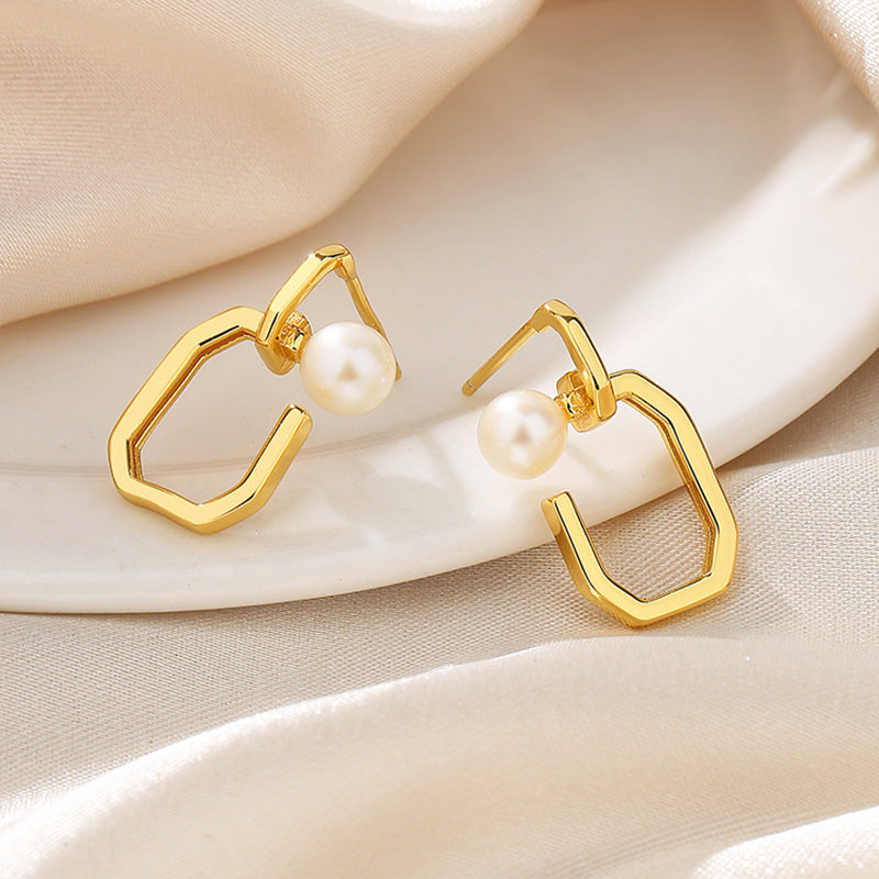 Boucles d'oreilles en fil de perles d'eau douce PE1041