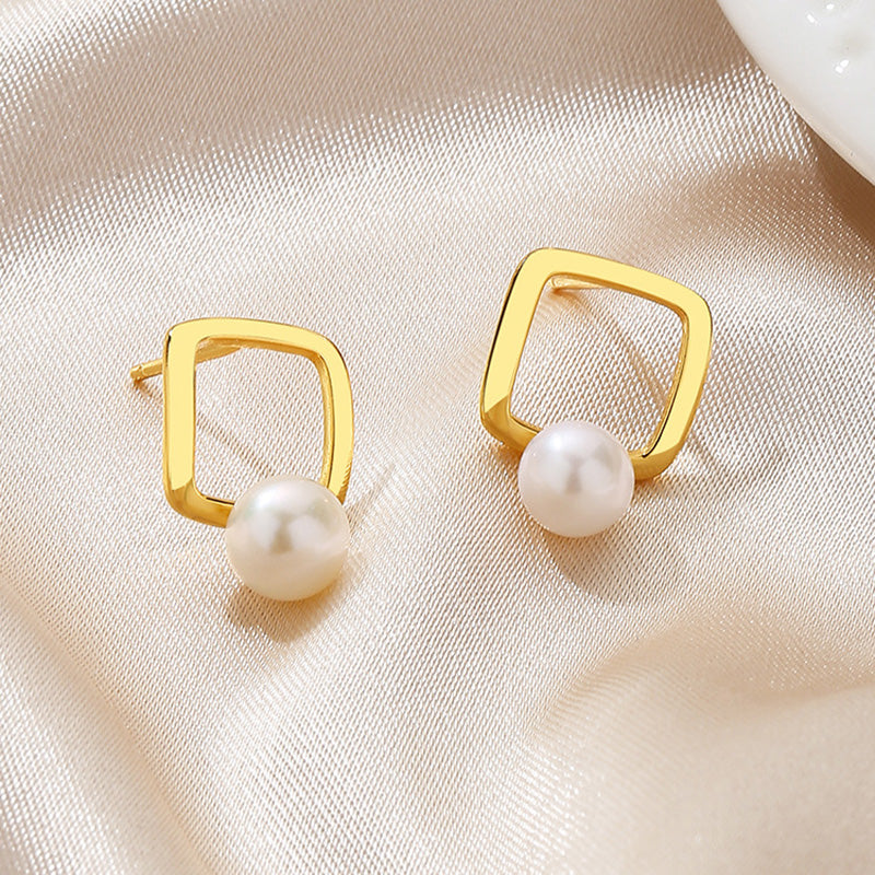 Boucles d'oreilles en fil de perles d'eau douce PE1043