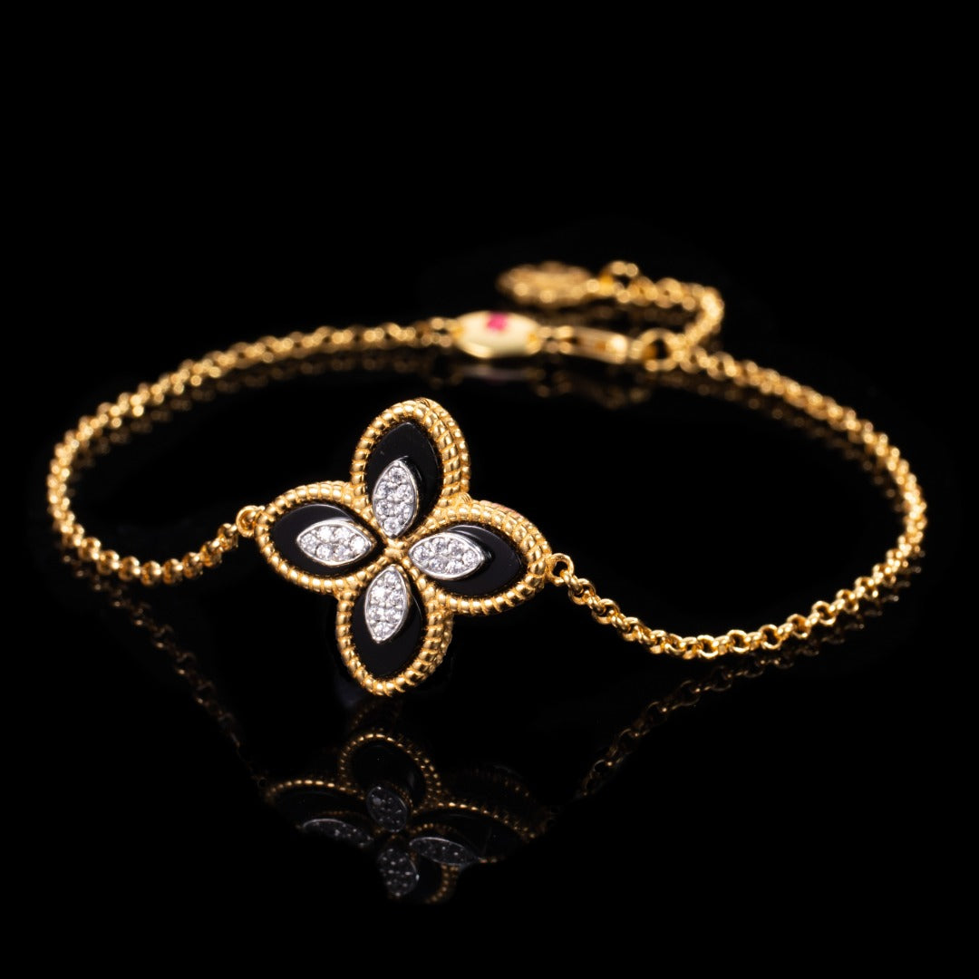 Bracelet Trèfle Coquille Agate 6168