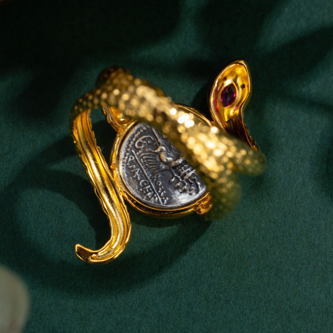 Bague Serpent Pièce Romaine 6171
