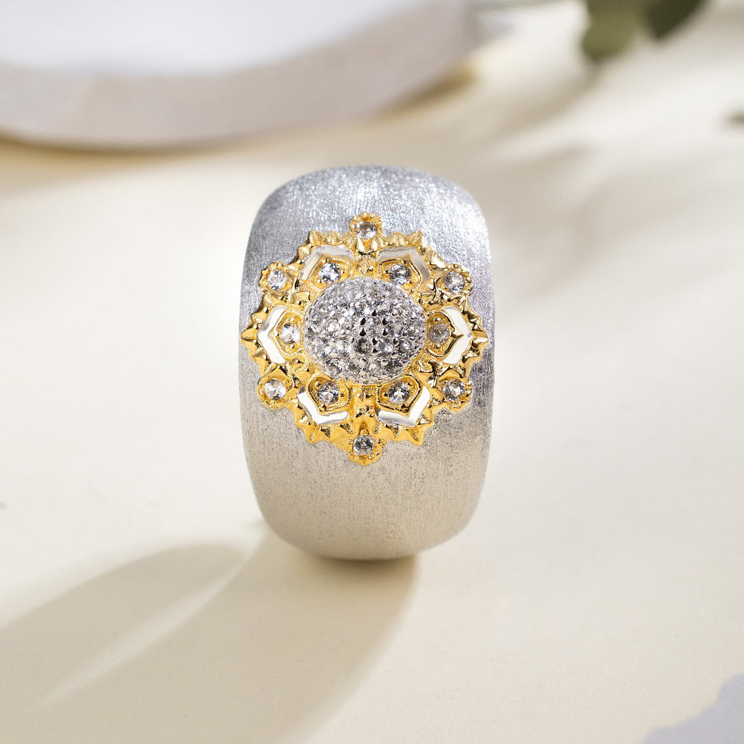 Bague Soyeuse Florale Topaze 6191