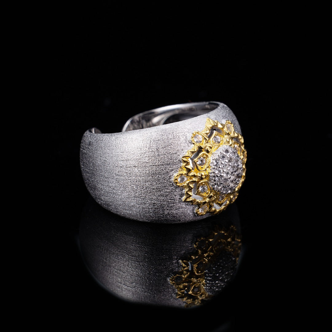 Bague Soyeuse Florale Topaze 6191