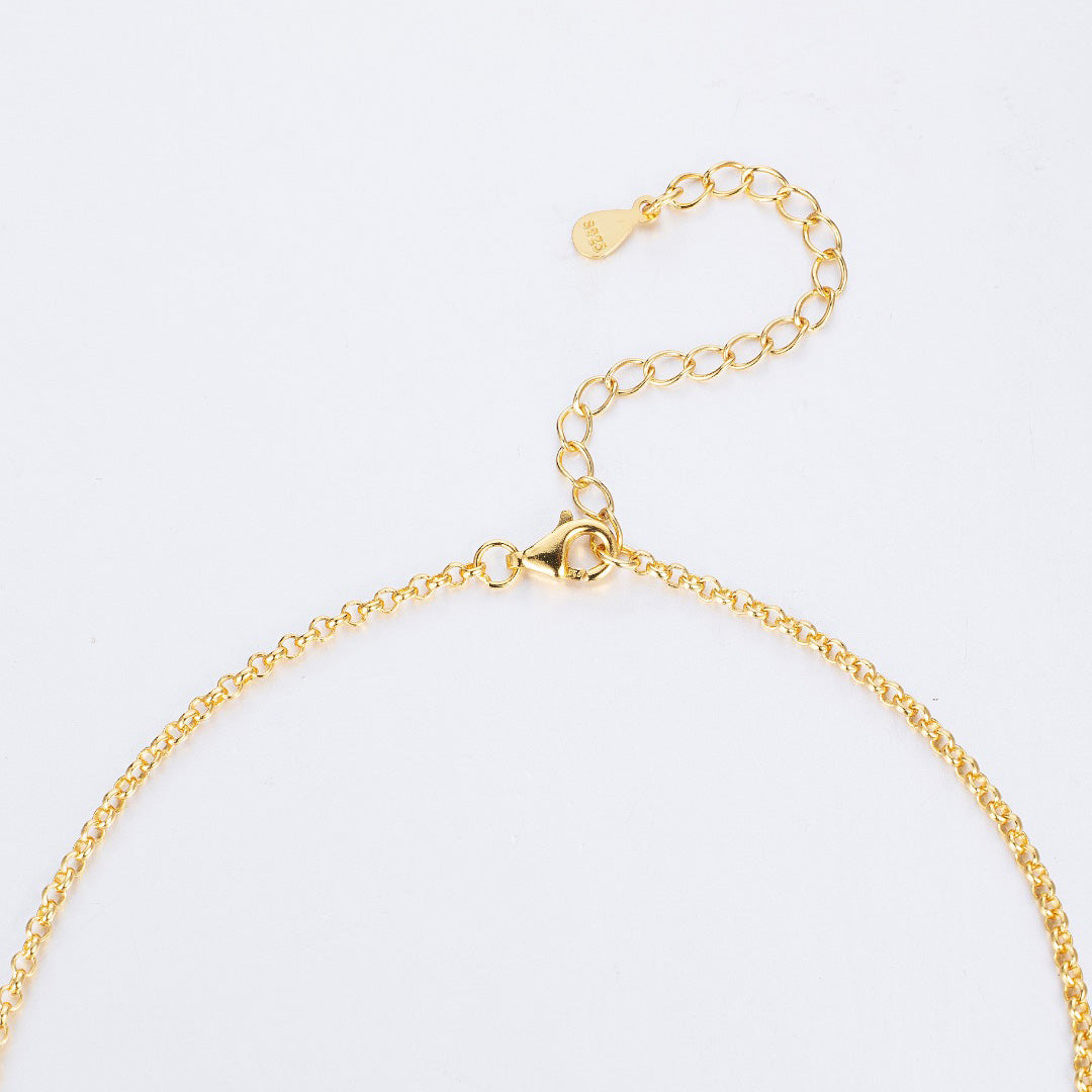 Collier Étoilé Trèfle Bleu 6204