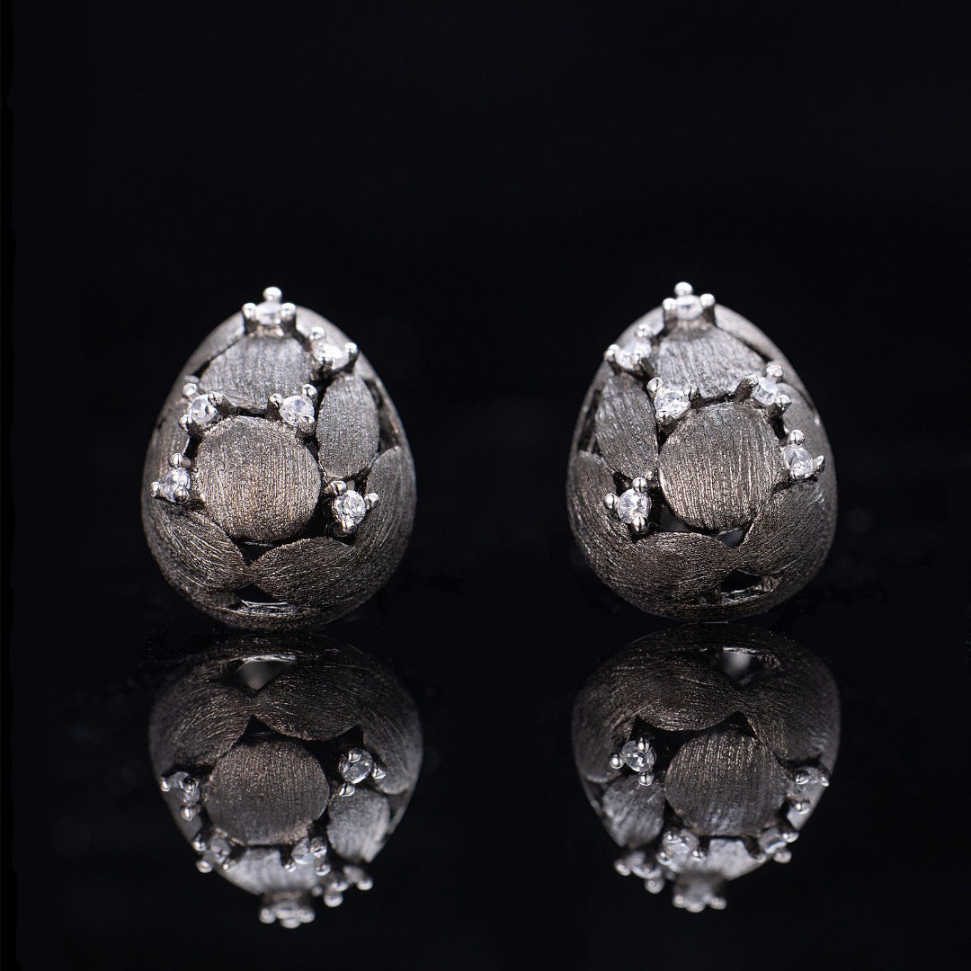 Boucles d'oreilles Oeuf Brossé 6238