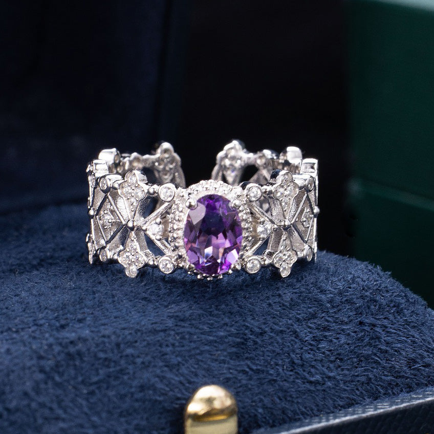 Bague en filigrane ajourée florale 6240