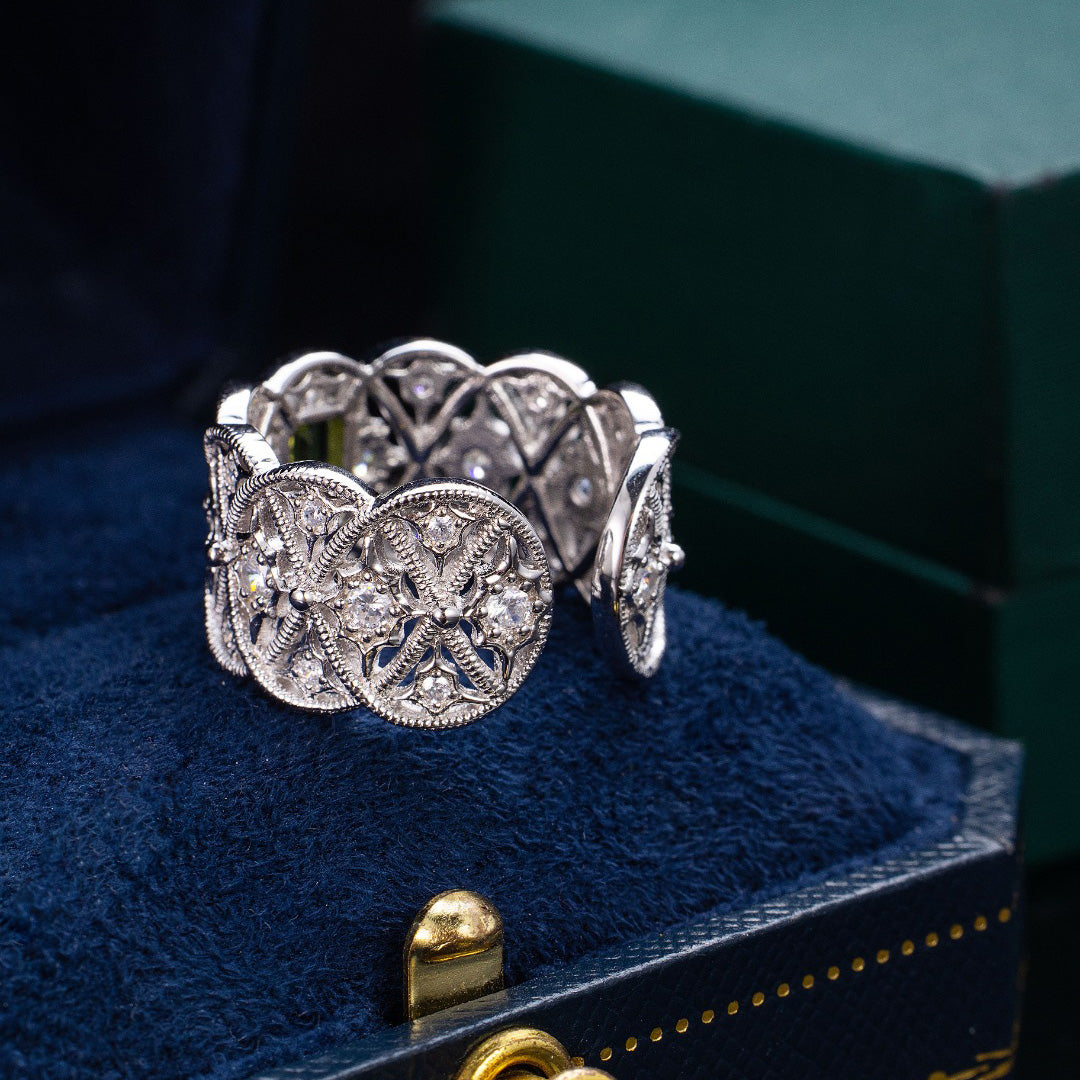 Bague en filigrane de corde de topaze naturelle 6219