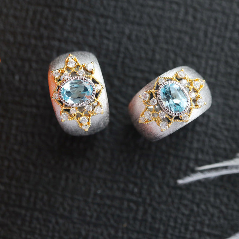 Bague Étoilée Topaze Naturelle 6273