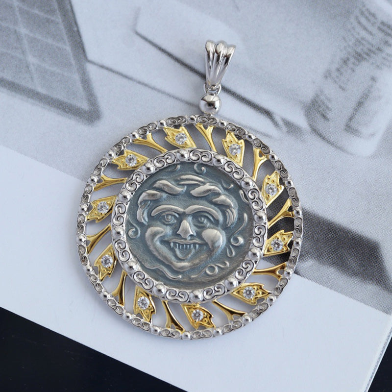 Pendentif en filigrane de pièce de monnaie Apollo 6295