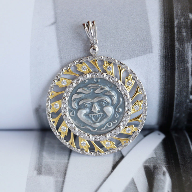 Pendentif en filigrane de pièce de monnaie Apollo 6295