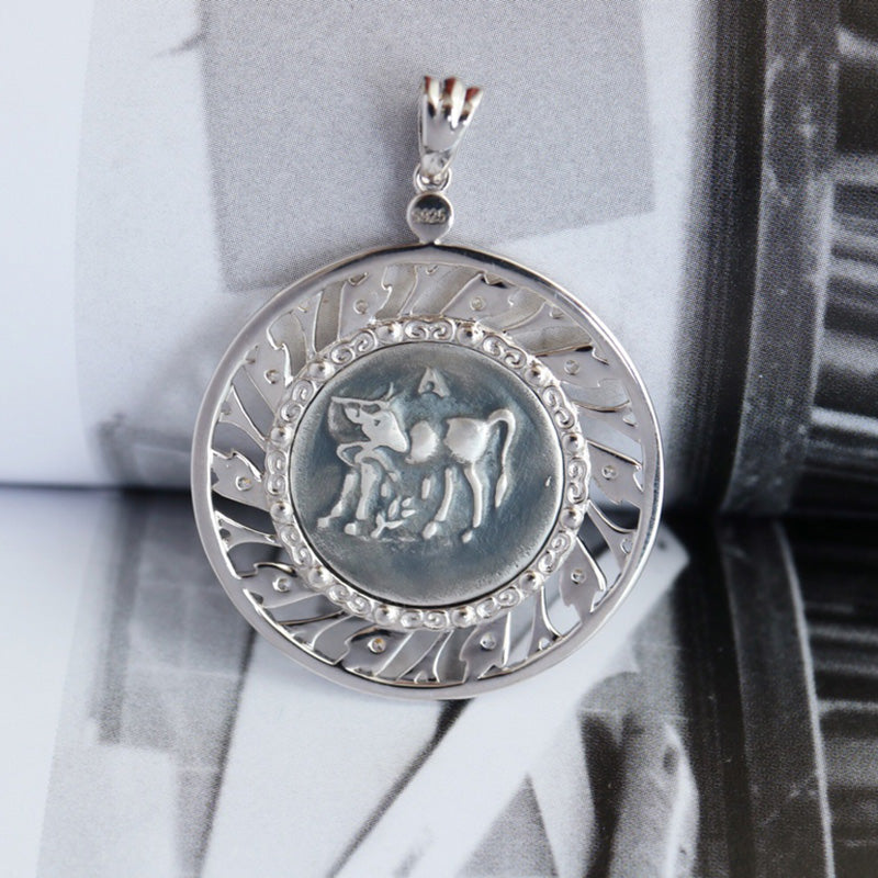 Pendentif en filigrane de pièce de monnaie Apollo 6295