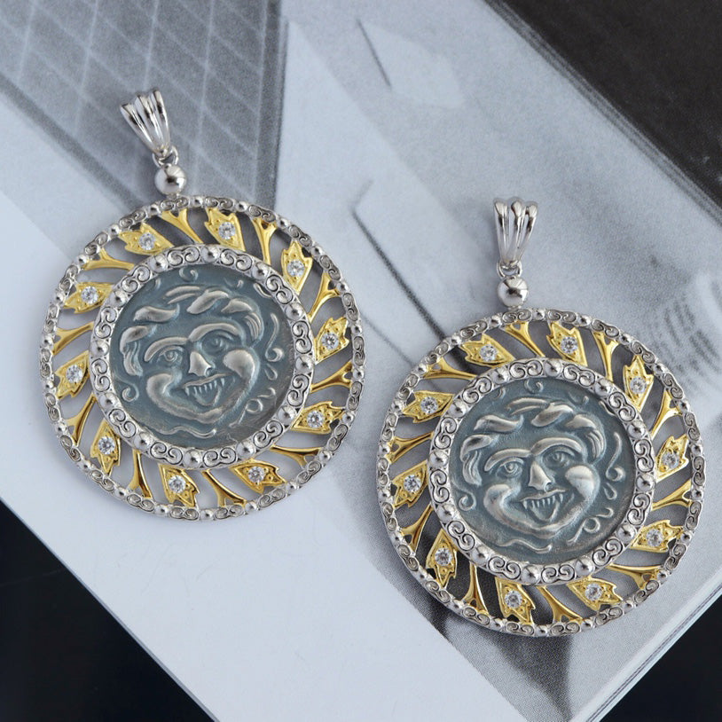 Pendentif en filigrane de pièce de monnaie Apollo 6295