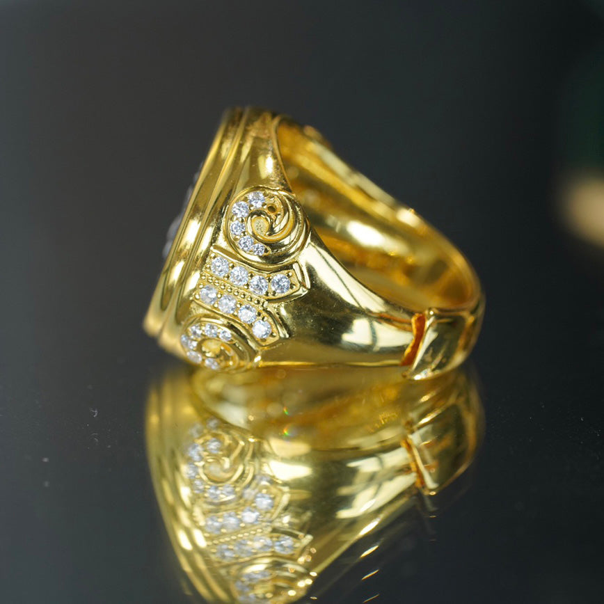 Bague Héraclès en monnaie romaine 6337