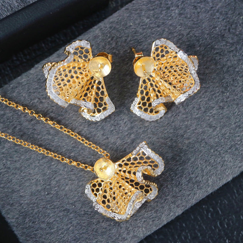 Boucles d'oreilles nid d'abeille Casting 6343