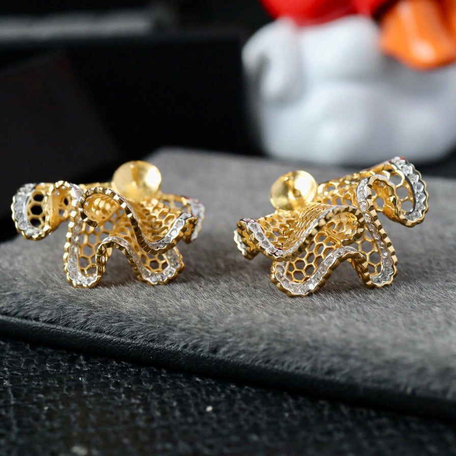 Boucles d'oreilles nid d'abeille Casting 6343