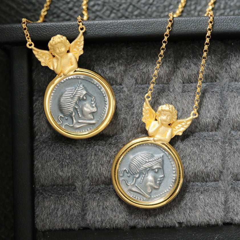 Pendentif Ange Pièce Grecque 6352