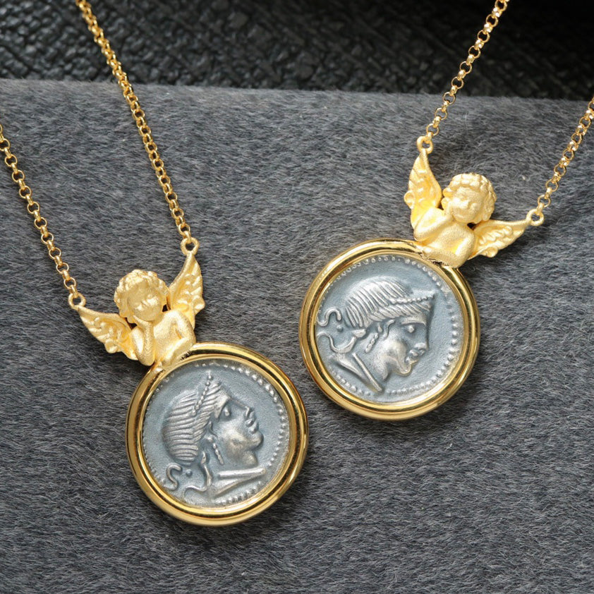 Pendentif Ange Pièce Grecque 6352