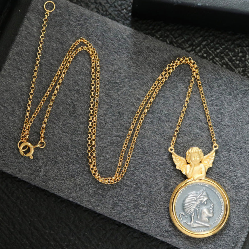 Pendentif Ange Pièce Grecque 6352
