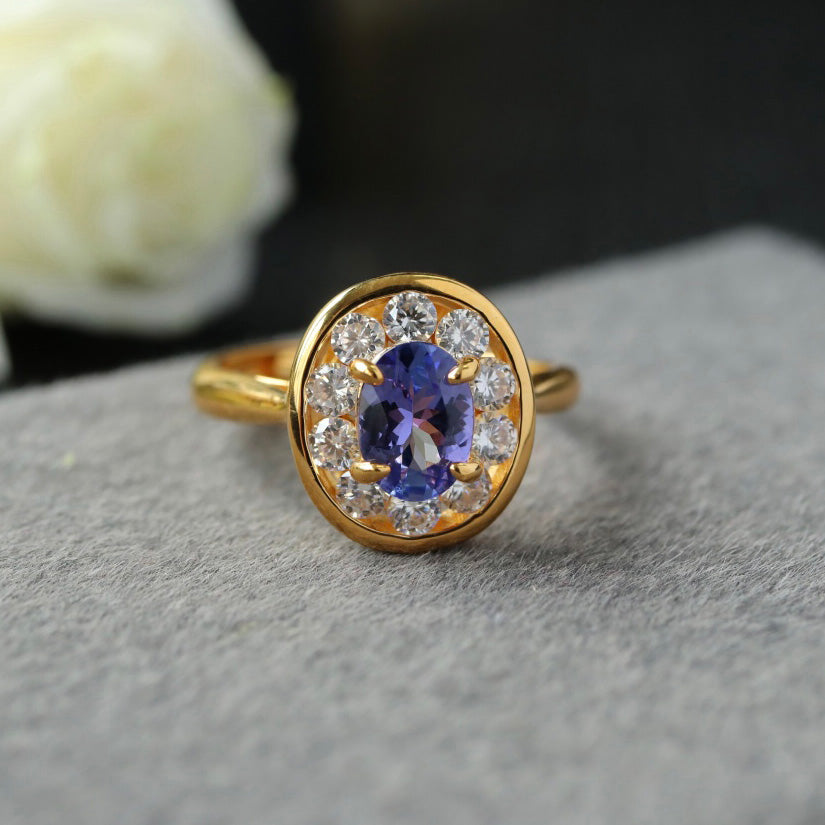 Bague ovale Halo Gem 6356