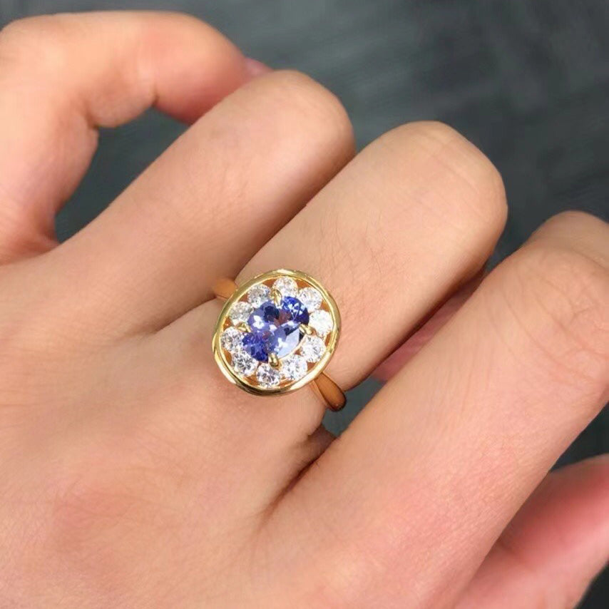 Bague ovale Halo Gem 6356