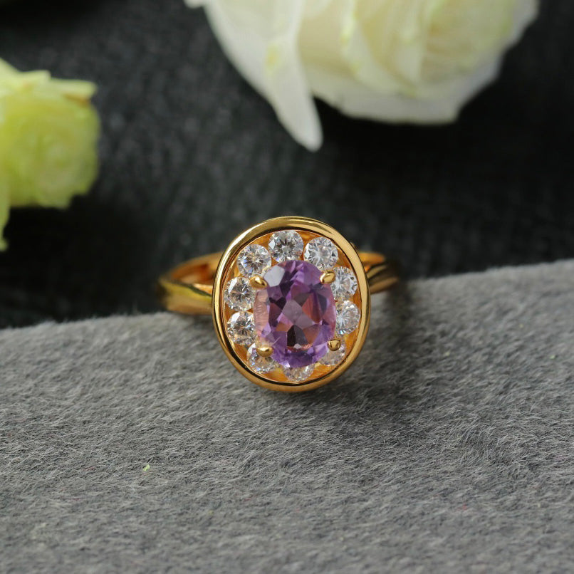 Bague ovale Halo Gem 6356