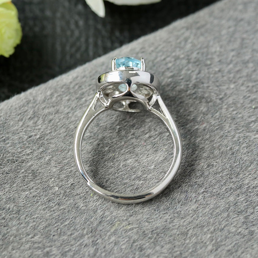Bague ovale Halo Gem 6356