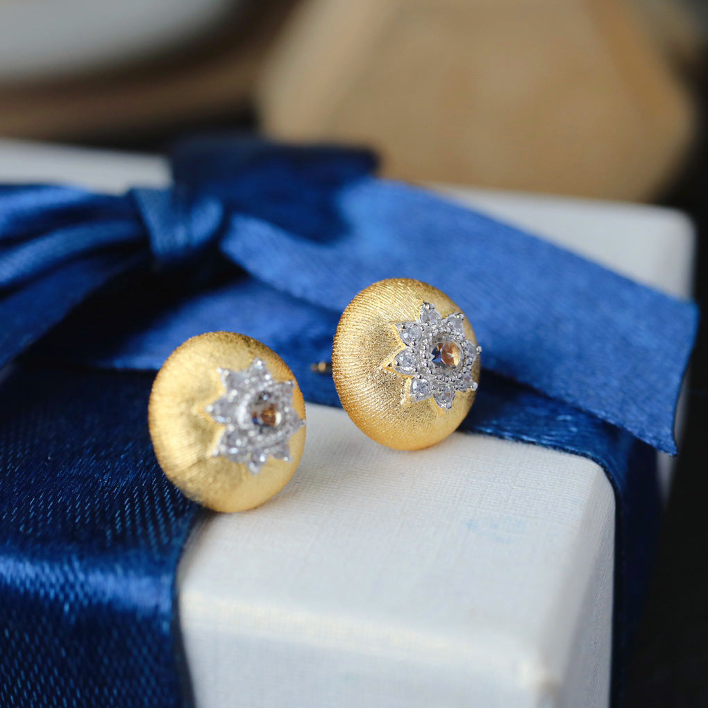 Boucles D'Oreilles Dôme Ajourées Étoilées 6372