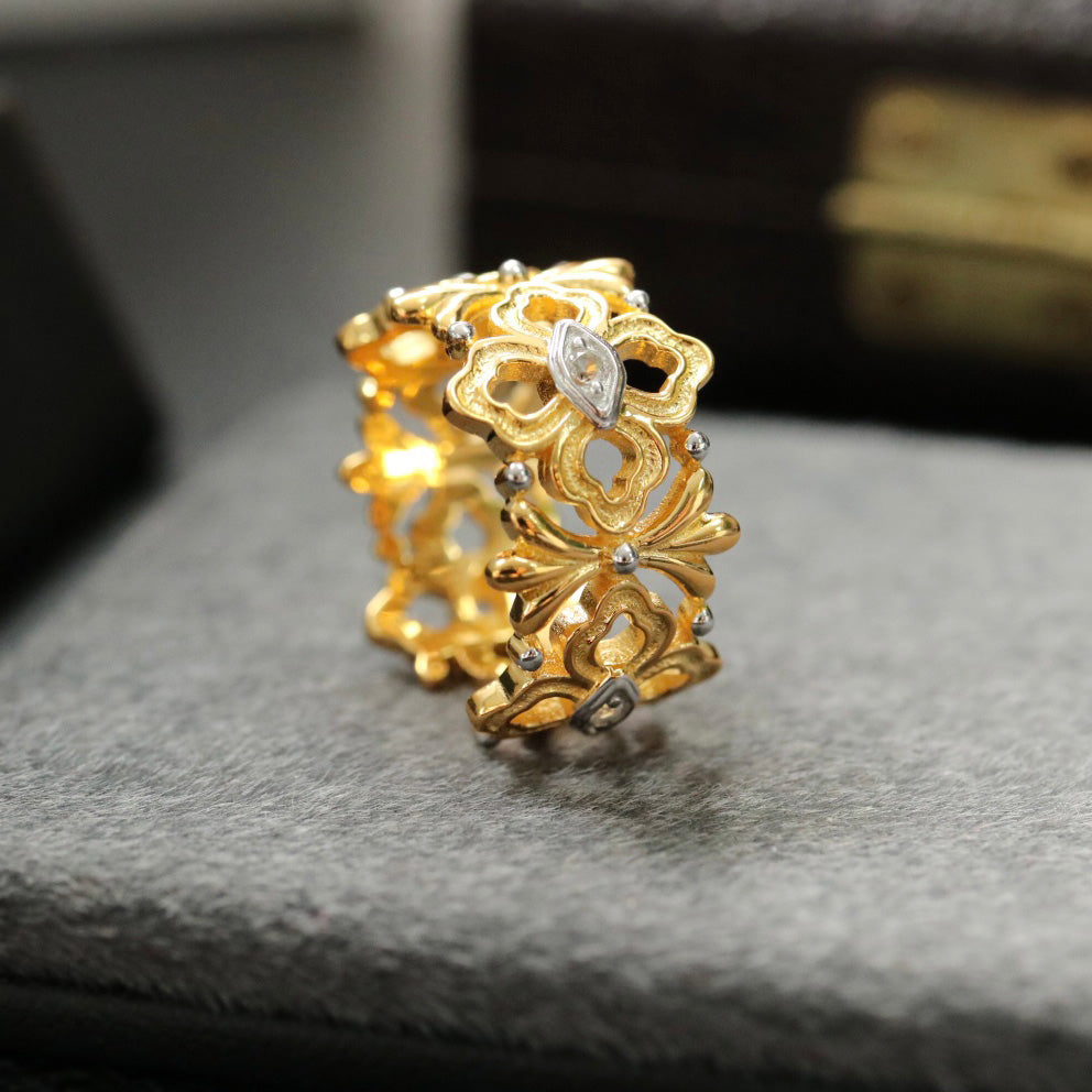 Bague en filigrane floral 6375