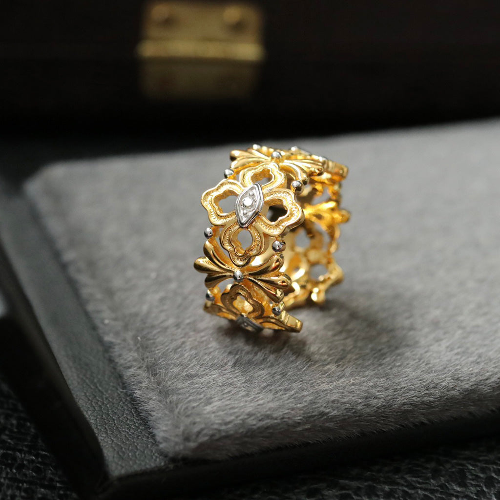 Bague en filigrane floral 6375