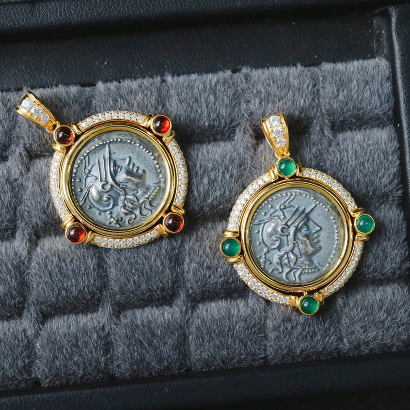 Pendentif Halo à pièce de monnaie rabattable 6388
