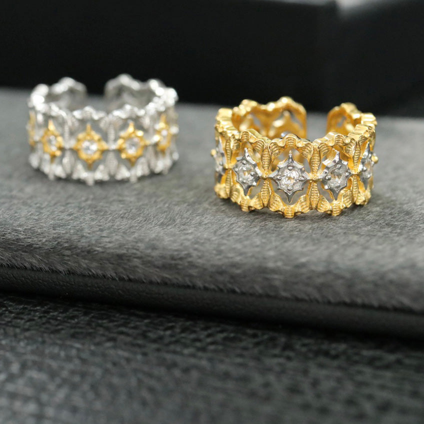 Bague Ajourée Étoilée 6389
