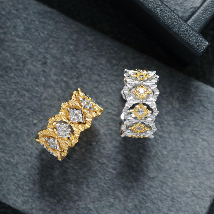 Bague Ajourée Étoilée 6389