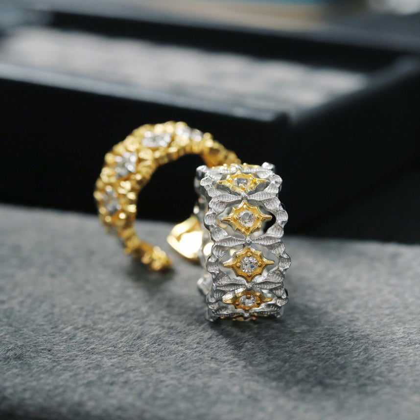 Bague Ajourée Étoilée 6389