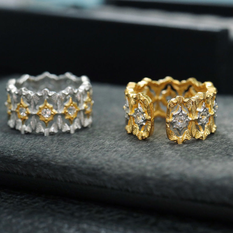 Bague Ajourée Étoilée 6389